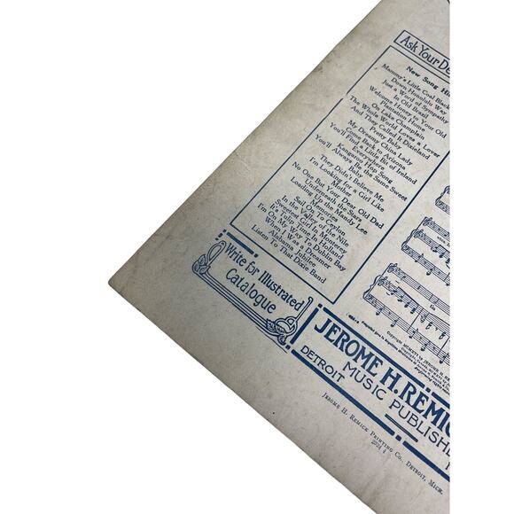 1916 Dont Turn The Smiles To Tears Sheet Music Richard Whiting Daisy Sullivan - Picture 11 of 11